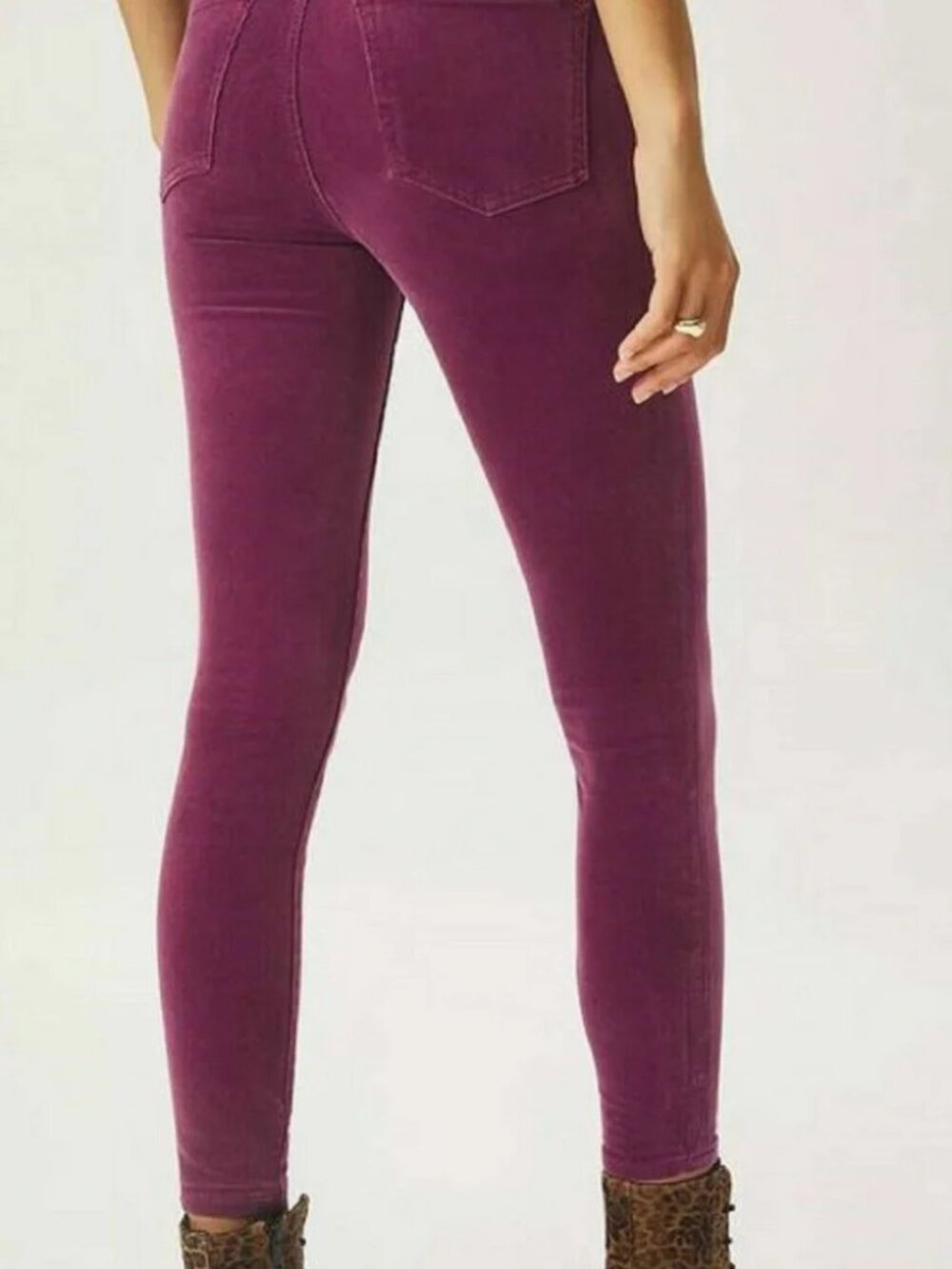 Anthropologie Pilcro Mulberry High Rise Skinny Corduroy Pants 22W NWT - Picture 2 of 9